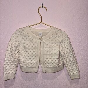 GAP Ivory Textured Knit Sweater